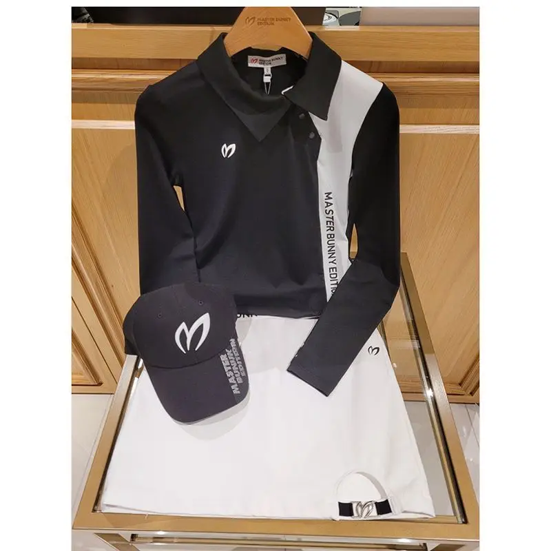 Golf Equipment Women - Koreanisches Authentisches Golf-Langarmshirt für Damen, Golfbekleidung