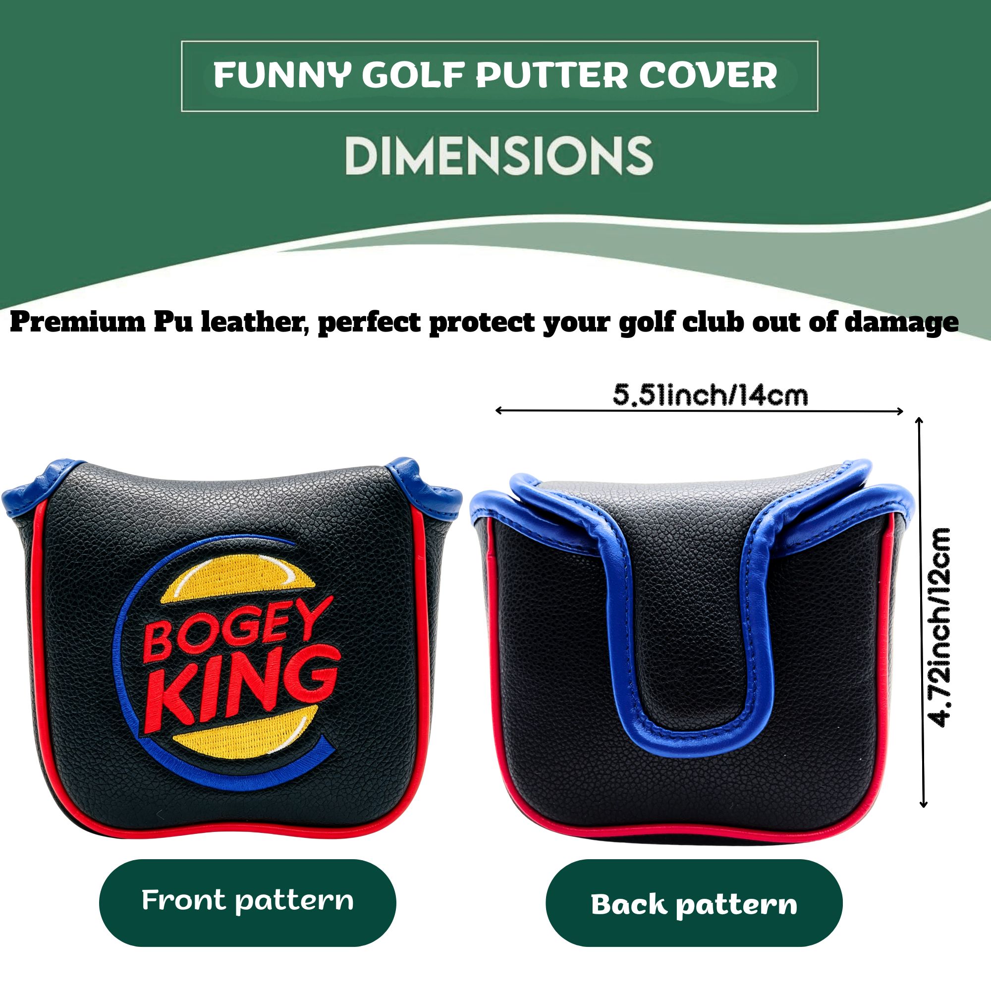 Lustige Bogey King Golf-Schläg – Putter Mallet Blade Bewertung und Preis